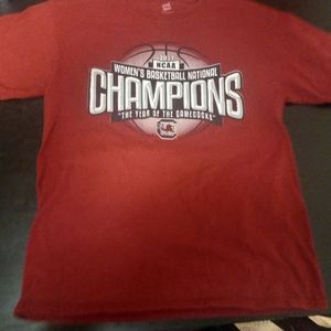 University South Carolina Women's Basketball Championship Shirt 2017 Size Medium